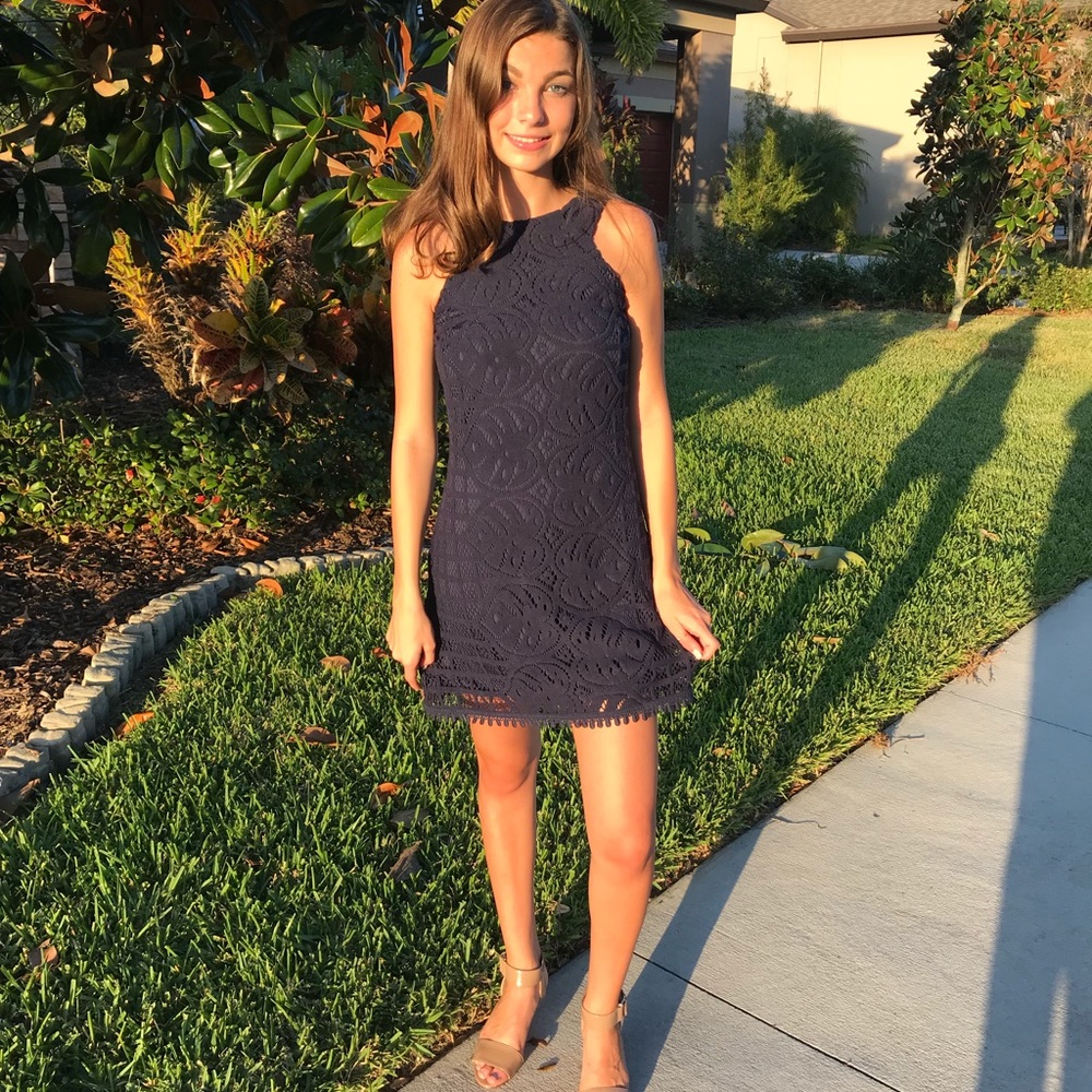 Lilly Pulitzer XXS Navy Dress worn once